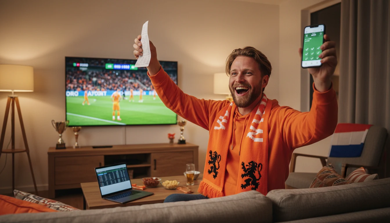 Voetbalfan viert overwinning met wedformulier
