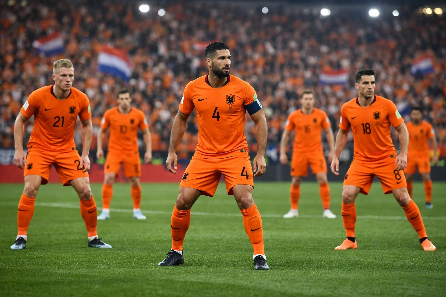 Nederlands elftal Oranje in WK wedstrijd
