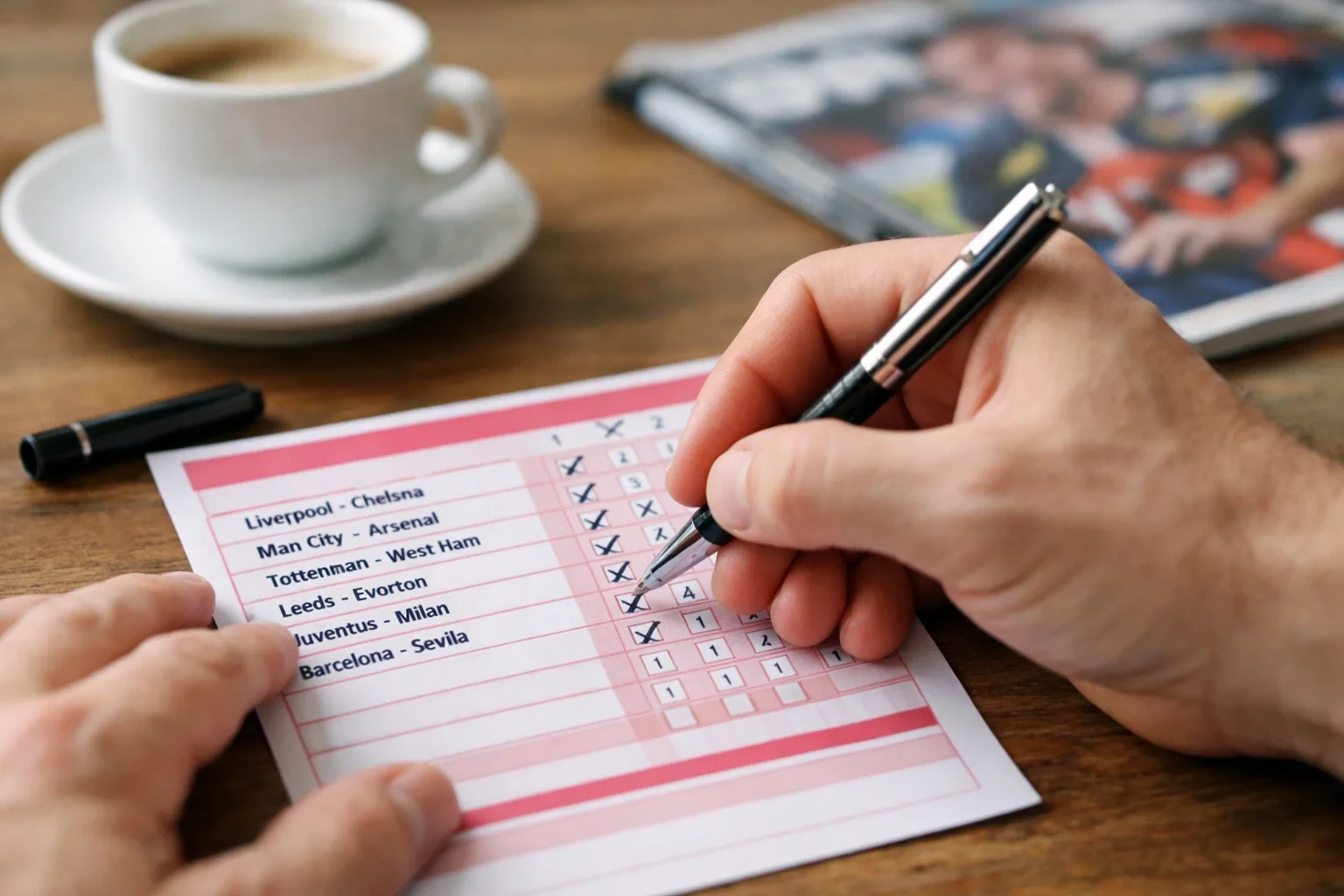 Wedformulier met meerdere selecties