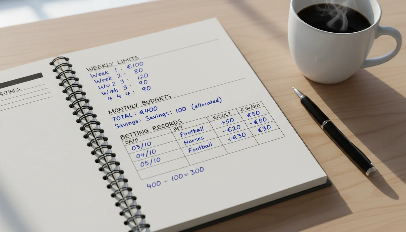 Notitieboek met budget planning voor wedden